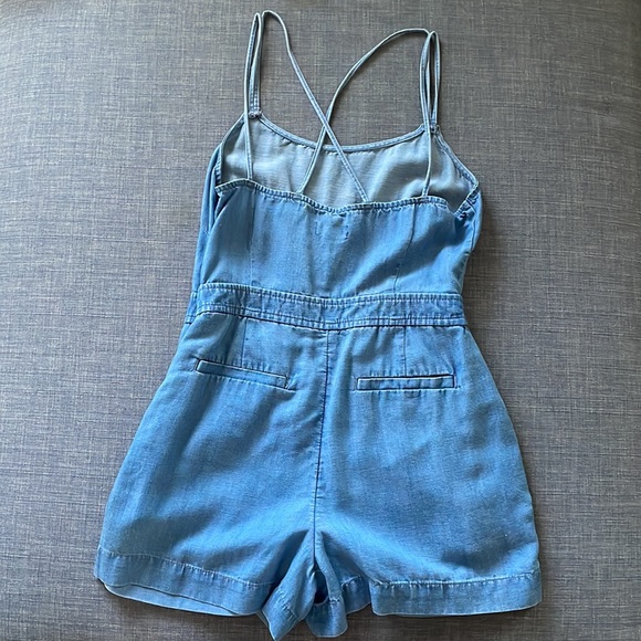 Loft Chambray Rhomper - Picture 3 of 5